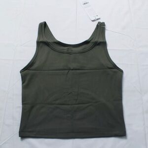 CRZ Yoga Army Green Cropped Tank